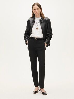J.Crew Cameron Black Four-Season Stretch Pants Size 12 Classic Slim Career Work